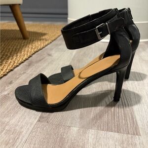 Black Ankle Strap Heels